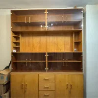 کتابخانه تمام چوب|کتابخانه، شلف، قفسه‌های دیواری|شیراز, بعثت|دیوار
