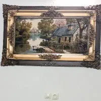 تابلو فرش بزرگ منظره
