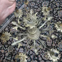۲عدد لوستر۶شاخه برنزی طرح فرشته برنز  اصل سنگین|لوستر و چراغ آویز|تهران, آسمان|دیوار