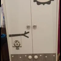 تخت و کمد ویترین بامبینو برند