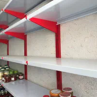 قفسه فروشگاهی و طوسی فلزی پیچی