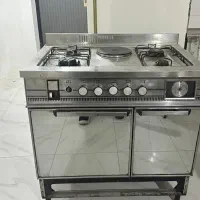 اجاق گاز ایتالیایی Glem Gas دو فر استیل