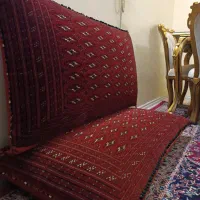 سه  جفت پشتی دست بافت کاملانو و  قالیچه دست بافت|فرش|مشهد, هنرستان|دیوار