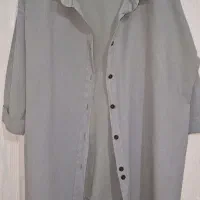 مانتو کوتاه رنگ کله غازی روشن و آبی آسمانی