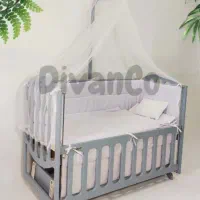تخت کنار مادر  رنگ طوسی