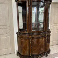 بوفه سه در رنگ متالیک چوب اصل تمیز دو تکه