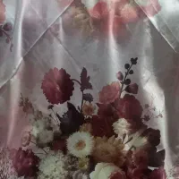 روسری دور دست دوز ابریشمی