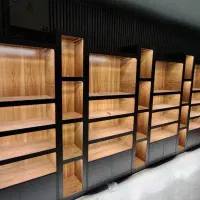 دکورمغازه تمامی۲صنف قفسه۲طبقاتی پیشخوان ویترین کد۴