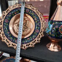 ظروف مس و پرداز نقاشی روی مس|صنایع دستی و سایر لوازم تزئینی|فولادشهر, B2|دیوار
