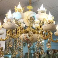 انواع لوستر و وسایل برنزی