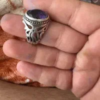 انگشتر امیتیست دست ساز جوهری ۲۵ گرم