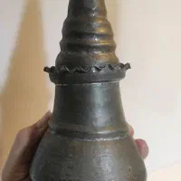 تنگ مشربه نباتدون مسی قدیمی عتیقه کلکسیون سایزخاص|کلکسیون اشیاء عتیقه|نکا, |دیوار