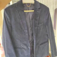 کت تک مخمل کبریتی پاتن جامه XL نو