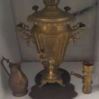 سماوروپارچ وسینی زغالی طلایی قدیمی