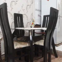 میز نهار خوری چوبی ۴ نفره