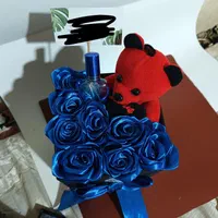 دسته گل باکس گل باکس خرسی گلروبانی|گل مصنوعی|کرج, حصارک پایین|دیوار