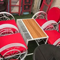 میز و صندلی باغی ویلایی فلزی و پلاستیکی لیلا شمالی