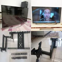 تلوزیون ۴۳ اینچ ای دی هاردستون و ۳ عدد براکت پایه