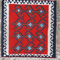 سه جفت پشتی درحدنو دست بافت بند ابریشم|پشتی|شیراز, قلعه نو|دیوار