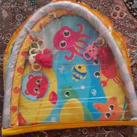 گهواره چوبی نو و تشک بازی نو وتشک گارددار