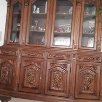 بوفه ازچوب گردو.کاردست.فوری فروشی|بوفه، ویترین، کنسول|آمل, |دیوار