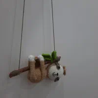 عروسک بافتنی خرس تنبل