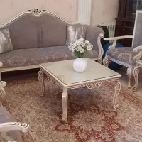 مبل کلاسیک ۷نفره چپندر با میز نهارخوری ۶نفره