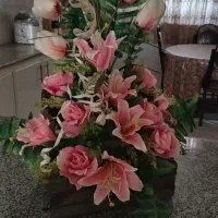 دو عدد صندوقچه گل مصنوعی