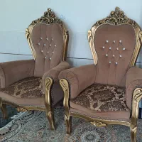 مبل سلطنتی ۹نفره بشرط سالم ۱۴ملیون|مبلمان خانگی و میز عسلی|لنجان, |دیوار
