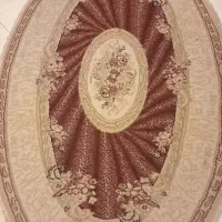 قالیچه ماشینی بیضی|فرش|تهران, باغ فیض|دیوار