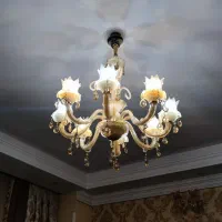 لوستر کریستال ۸ شاخه|لوستر و چراغ آویز|تهران, حکیمیه|دیوار