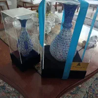 گلدان مسی فیروزه‌کوب قدیمی، سنگین و نفیس