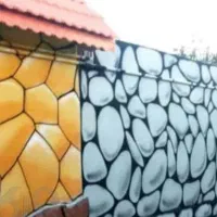 نقاشی خانه.باغ ویلا.