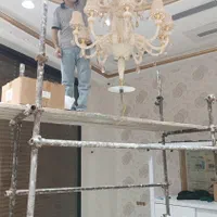 تعمیر و نصب انواع لوستر های ایرانی و سانتی|خدمات پیشه و مهارت|زنجان, |دیوار