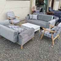 مبل راحتی ۷ نفره ونوس با چوب روسی|مبلمان خانگی و میز عسلی|تهران, شهرک ولیعصر جنوبی|دیوار