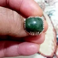 انگشتر نقره یشم معاوضه با عقیق سبز
