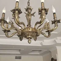 لوستر ۸ شاخه برنز