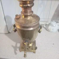 سماور عتیقه قدیمی نیکالای|کلکسیون اشیاء عتیقه|ری, علایین|دیوار