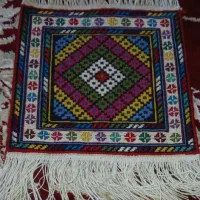 گلیم ۲۰در۲۰ زمینه ای با گل چیت با بهترین بافت|گلیم، جاجیم، گبه|سیرجان, |دیوار