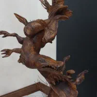 مجسمه چوبی دریا