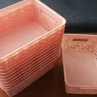 12 عدد سبد صورتی