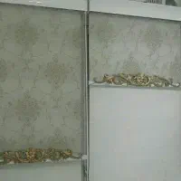 پرده زبرا شاین و حریر با کتیبه دو مکانیزه جنس ترک