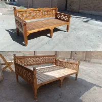 تخت سنتی مبل گره چینی نیمکت چوبی باغ منزل ویلا|مبلمان خانگی و میز عسلی|سبزوار, امیریه|دیوار