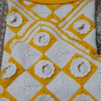 پتو نوزادی دست بافت