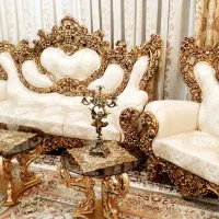 مبلمان سلطنتی۹نفره+ست میزعسلیها *مناسب جهیزیه