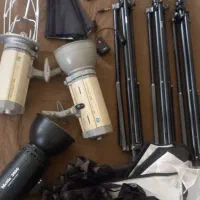 ست نور پایه موبایل و صندلی آتلیه عکاسی