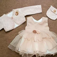 لباس مجلسی سه تیکه دخترانه،یک ساله