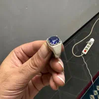 انگشتر یاقوت کبود افریقایی درجه یک دستساز|جواهرات|زاهدان, |دیوار