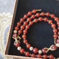 ست گردنبند و دستبند عقیق اصل به شرط