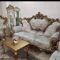 مبل تمام چوب سلطنتی سالم وتمیز۷۶ملیون رباط کریم|مبلمان خانگی و میز عسلی|رباط‌کریم, رباط‌کریم|دیوار